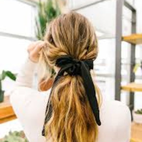 3 Piece Scrunchie Scarf Hair Ties - Picture 2 of 2